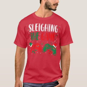 Camiseta Sleighing The Game Christmas Gamer Video Game 