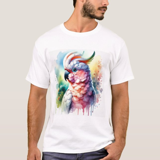 Camiseta Slender billed cockatoo 120724AREF102 - Watercolor (Frente)