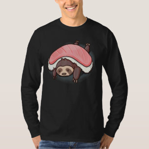 Camiseta Sleth Sushi Animal Sloth Sushi Hug Foodie