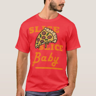 Camiseta Slice Pizza Fatiada Bebyengraçado Foodie Tee Para