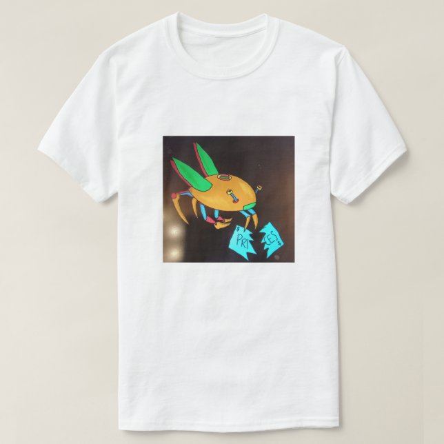 Camiseta Slicey, o robô (Frente do Design)