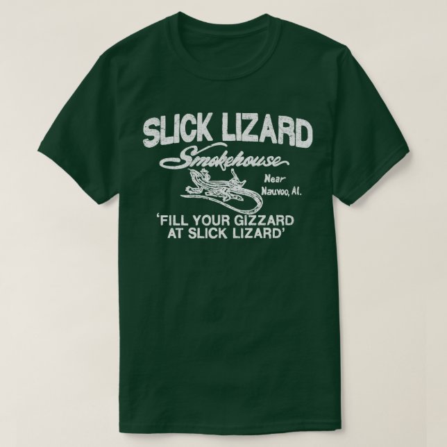 Camiseta Slick Lizard Smokehouse TSirt (Frente do Design)