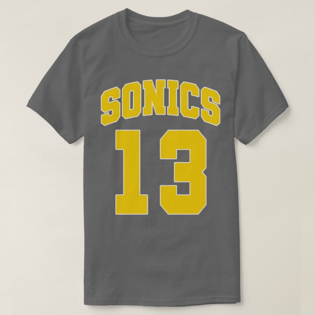 Camiseta Slick Watts Retro Supersonics Jersey FrontBack (Frente do Design)