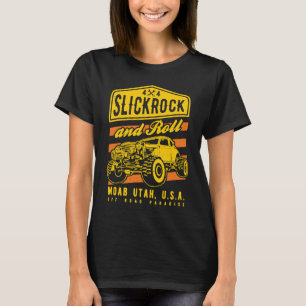 Camiseta Slickrock e Roll Moab Utah Offroad Rock Crawler 