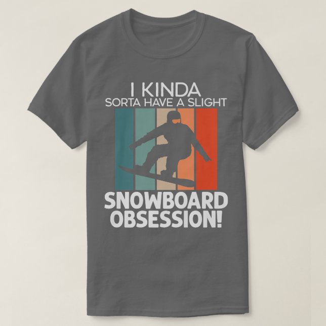 Camiseta Slight Snowboard Obsession Snowboarding Winter Spo (Frente do Design)