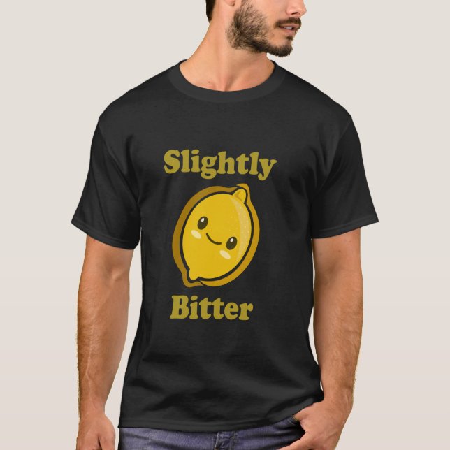 Camiseta Slightly Bitter Cute Adorable Kawaii Lemon Food Pu (Frente)