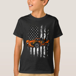 Camiseta Slingshot Carro Americano Bandeira 4 De Julho