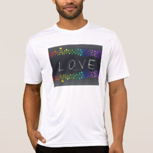 Camiseta SlipperyJoe ama bolhas vermelho laranja amarelo ve