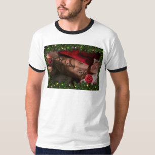 Camiseta SlipperyJoe masculino do peito seis pacotes de est