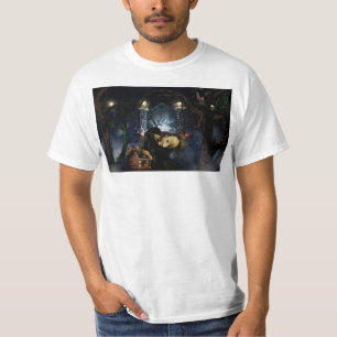 Camiseta SlipperyJoe's assustador bosques de Halloween gran