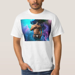 Camiseta SlipperyJoe's cueca masculina musculosa protuberân