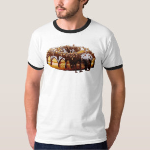 Camiseta SlipperyJoe's donut decadente coberto com uma espe