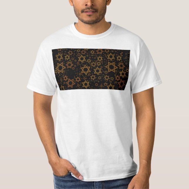 Camiseta SlipperyJoe's Estrela de David temática de Hanukka (Frente)
