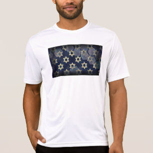 Camiseta SlipperyJoe's Happy Hanukkah, estrela múltipla do