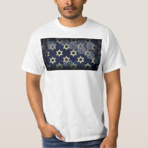 Camiseta SlipperyJoe's Happy Hanukkah, estrela múltipla do