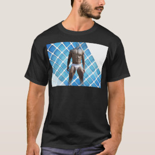 Camiseta SlipperyJoe's homem musculoso abdômen tanquinho br