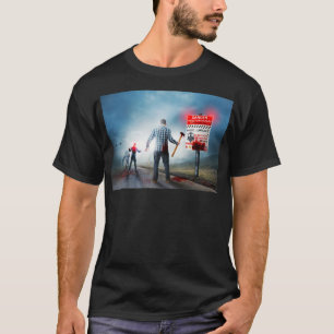 Camiseta SlipperyJoe's perigo de infecção apocalíptica no H