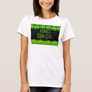 Camiseta SlipperyJoe's vegan feminista chamativa br