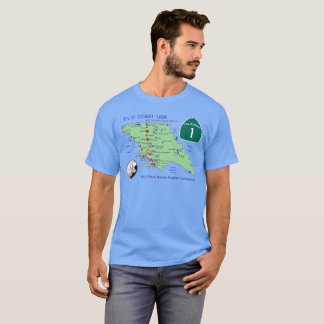 Camiseta SLO Place Names MAP T-Shirt