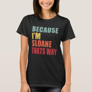 Camiseta Sloane, sou todo mundo falando sobre Sloane