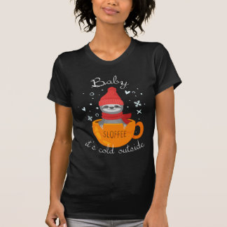 Camiseta Sloffee animais de mandrião em taça café
