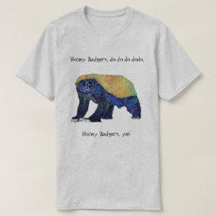 Camiseta Slogan animal engraçado psicadélico da arte do