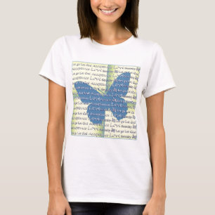 Camiseta Slogan Borboleta
