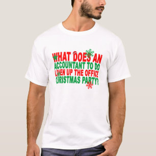 Camiseta Slogan cruel e engraçado T do Natal do contador d