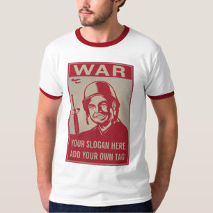Camiseta Slogan customizável da guerra & t-shirt das