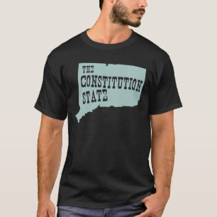 Camiseta Slogan da divisa do estado de Connecticut