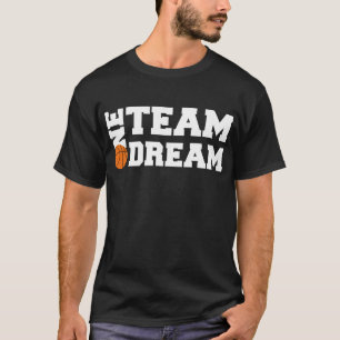 Camiseta Slogan da Equipe Um Jogador de Sonho de Basquete