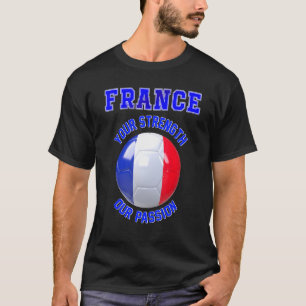 Camiseta Slogan da França para adeptos da seleção francesa 