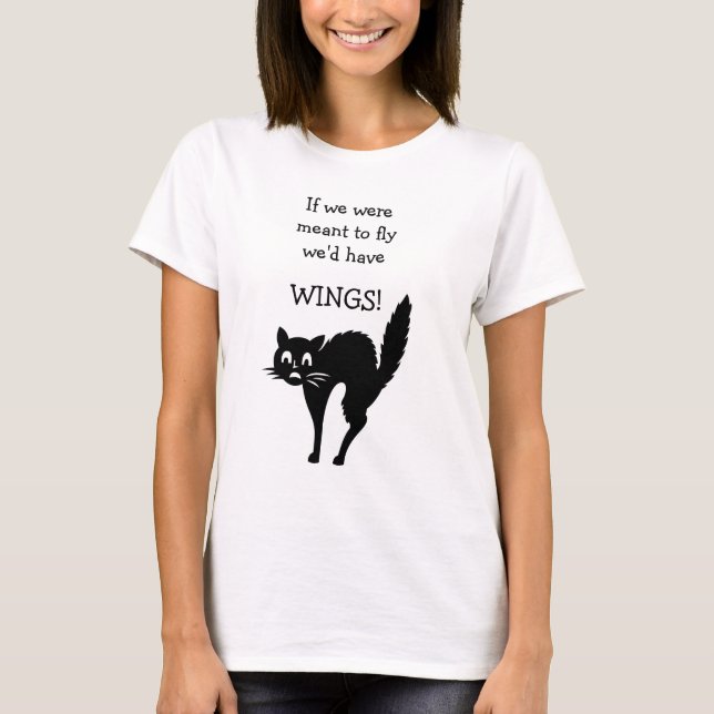 Camiseta Slogan de Gato Escalço (Frente)