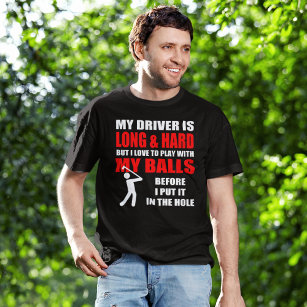 Camiseta Slogan de Golf Hilário