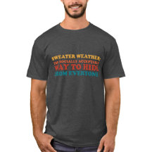 Slogan de Humor de Introvertido para Clima de Suét