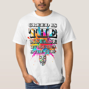 Camiseta Slogan de protesto. Anônimo.