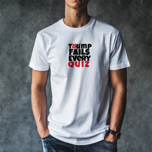 Camiseta Slogan de protesto estudantil anti-Trump vermelho 