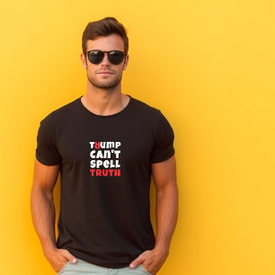 Camiseta Slogan de protesto estudantil anti-Trump vermelho