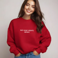 Slogan de Repetição do Crio de Repouso na moda Red