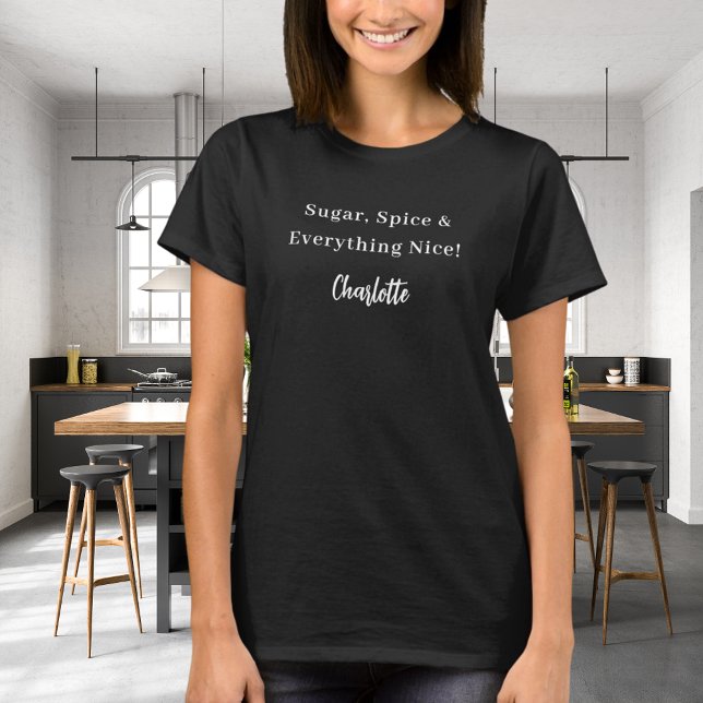 Camiseta Slogan de script preto de chef privado (Criador carregado)