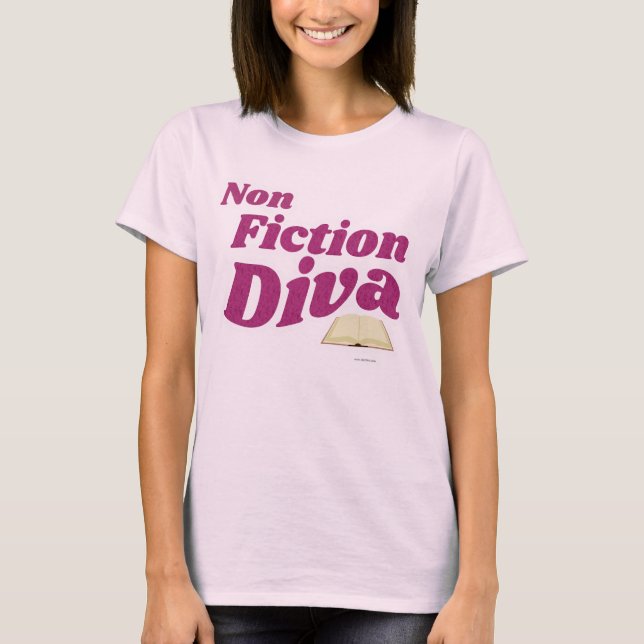 Camiseta Slogan Design do Autor de Não-Ficção Diva (Frente)