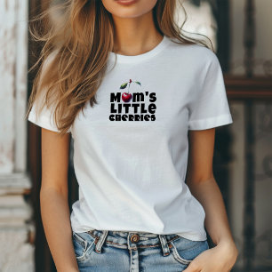 Camiseta Slogan divertido de mãe cereja dia das mães
