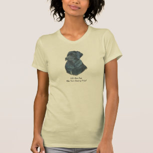 Camiseta "slogan divertido para o cão labrador negro"