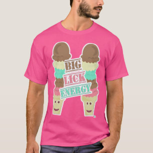 Camiseta Slogan do Cone do Big Lick Energy Sorvete