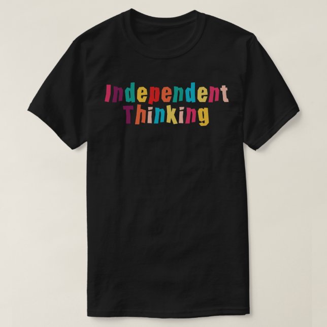 Camiseta Slogan do ditado motivacional independente (Frente do Design)