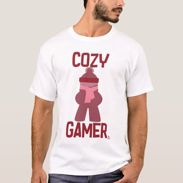 Camiseta Slogan do Meple do Cozy Gamer Fun Boardgame (Frente)