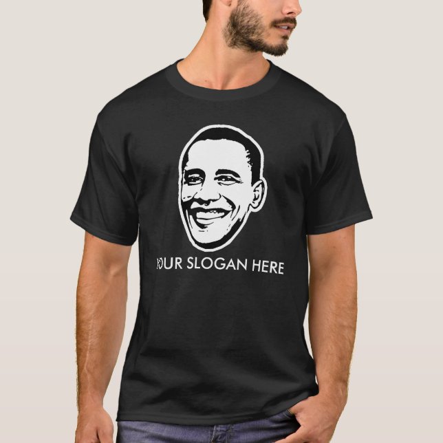 Camiseta Slogan do t-shirt de Barack Obama/customizável (Frente)