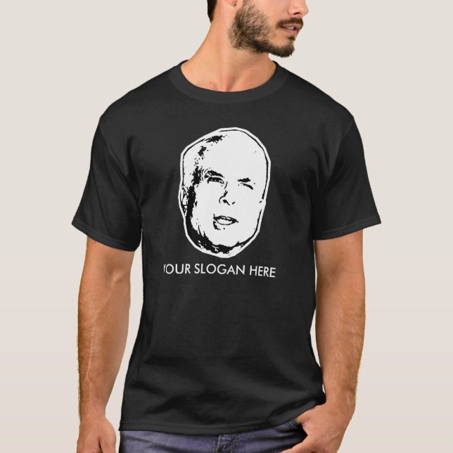 Camiseta Slogan do t-shirt de John McCain/customizável (Frente)