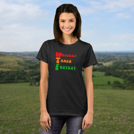 Camiseta Slogan do WTF Whiskey Tango Foxtrot