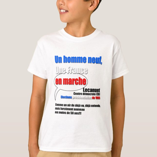 Camiseta Slogan En Marche - Crianças Tee (Frente)